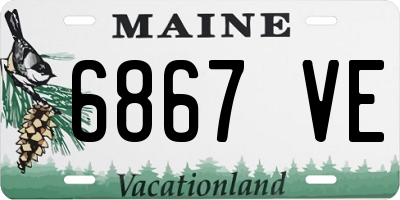 ME license plate 6867VE