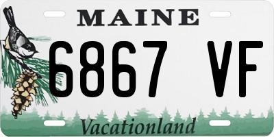 ME license plate 6867VF