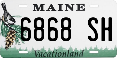 ME license plate 6868SH
