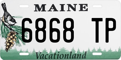 ME license plate 6868TP
