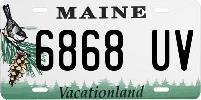 ME license plate 6868UV