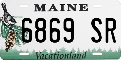 ME license plate 6869SR