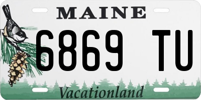 ME license plate 6869TU