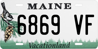 ME license plate 6869VF