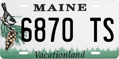 ME license plate 6870TS