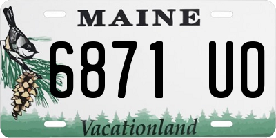 ME license plate 6871UO