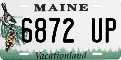 ME license plate 6872UP