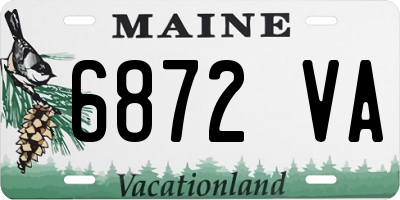 ME license plate 6872VA