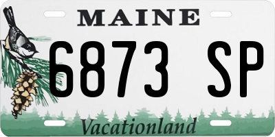 ME license plate 6873SP