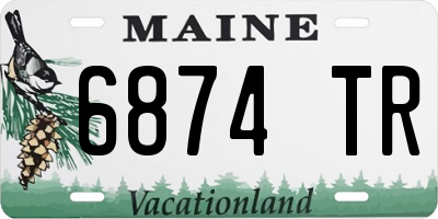 ME license plate 6874TR