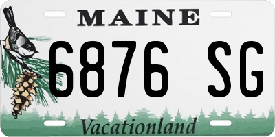 ME license plate 6876SG