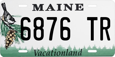 ME license plate 6876TR