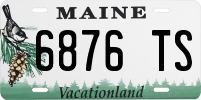 ME license plate 6876TS