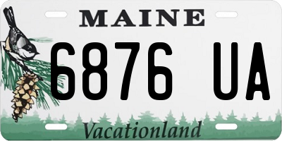ME license plate 6876UA