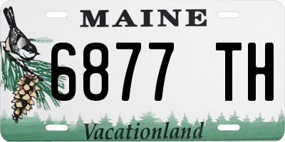 ME license plate 6877TH