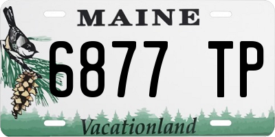 ME license plate 6877TP