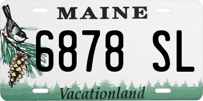ME license plate 6878SL