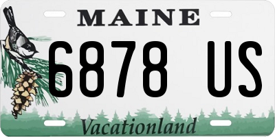 ME license plate 6878US