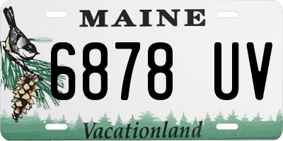 ME license plate 6878UV