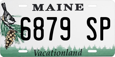 ME license plate 6879SP