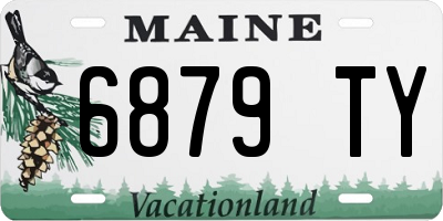 ME license plate 6879TY