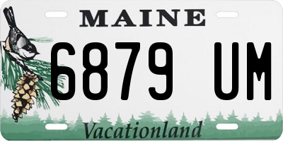 ME license plate 6879UM