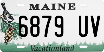 ME license plate 6879UV