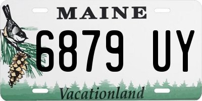 ME license plate 6879UY