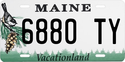 ME license plate 6880TY