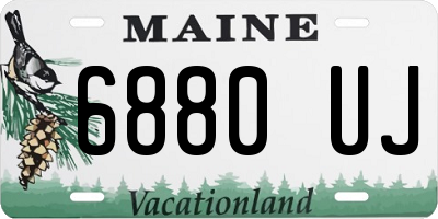 ME license plate 6880UJ
