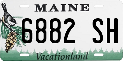 ME license plate 6882SH