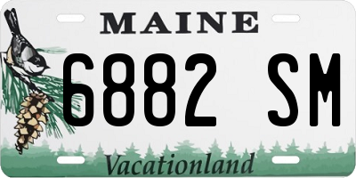 ME license plate 6882SM