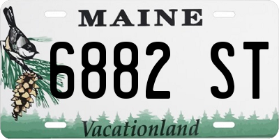 ME license plate 6882ST