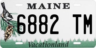 ME license plate 6882TM