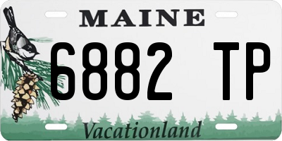 ME license plate 6882TP