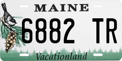 ME license plate 6882TR
