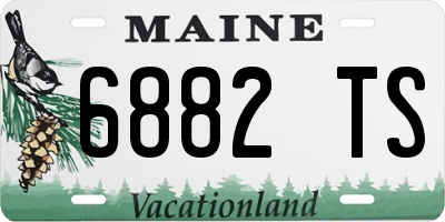 ME license plate 6882TS