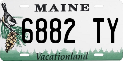 ME license plate 6882TY