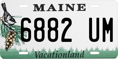 ME license plate 6882UM