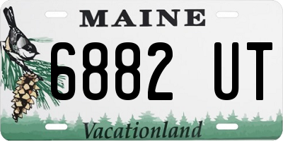 ME license plate 6882UT