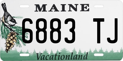 ME license plate 6883TJ