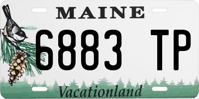 ME license plate 6883TP