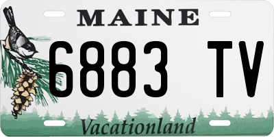ME license plate 6883TV