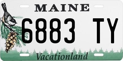 ME license plate 6883TY