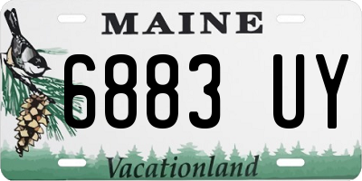 ME license plate 6883UY