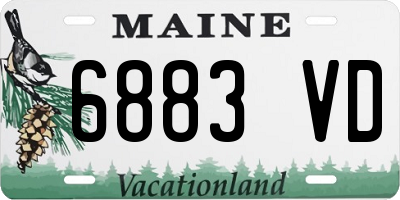 ME license plate 6883VD