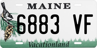 ME license plate 6883VF