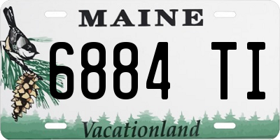 ME license plate 6884TI