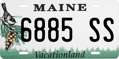 ME license plate 6885SS