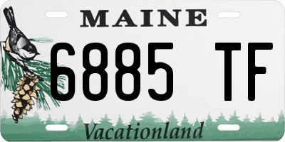 ME license plate 6885TF